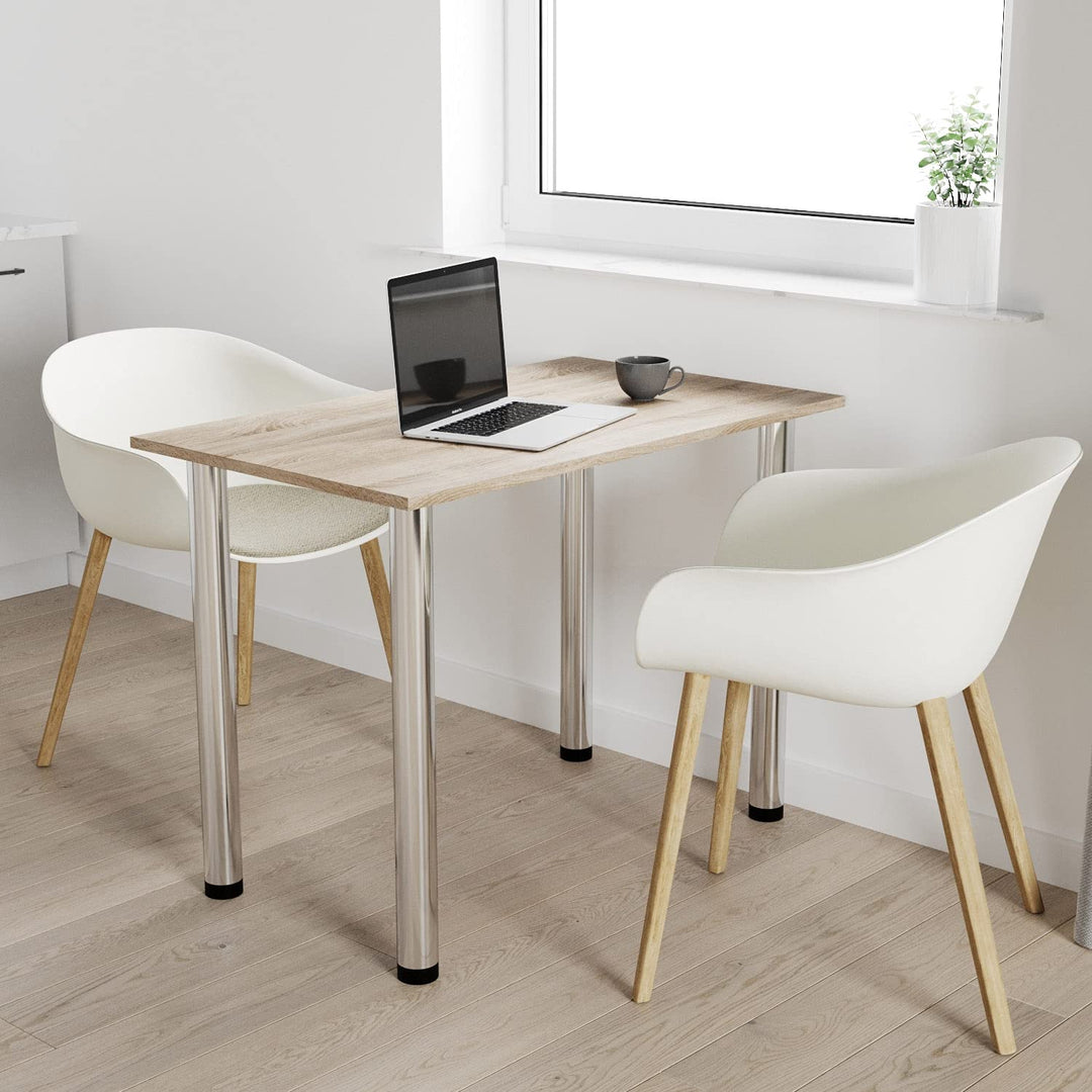 mikon 60x40 | Esszimmertisch - Esstisch - Tisch mit Chrombeinen - Küchentisch - Bürotisch | TRÜFFEL