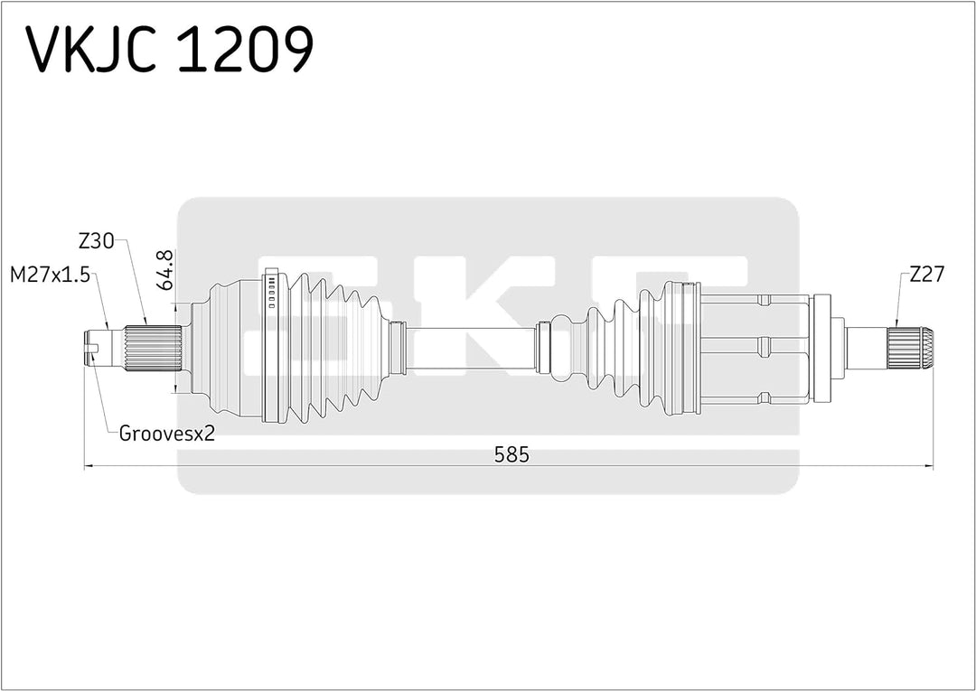 SKF VKJC 1209 Antriebswelle