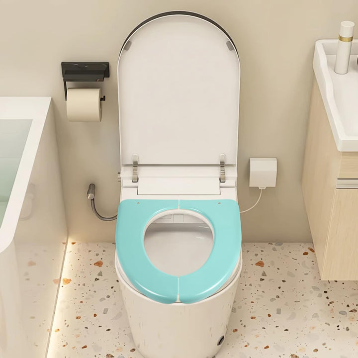 Faltbarer Toilettensitz,Tragbar Reise Wc Sitz Toilettensitz für Unterwegs Tragbar Und Klappbar für R