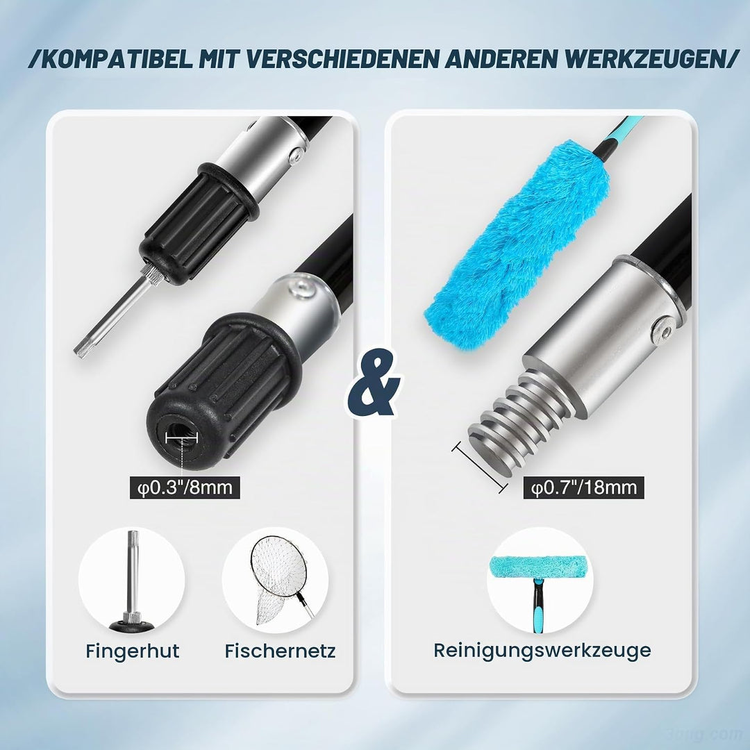 REDCAMP Aluminium Zeltstangen Teleskop 2er-Set, 230/320 cm Camping Teleskopstange Zelt, Verstellbar