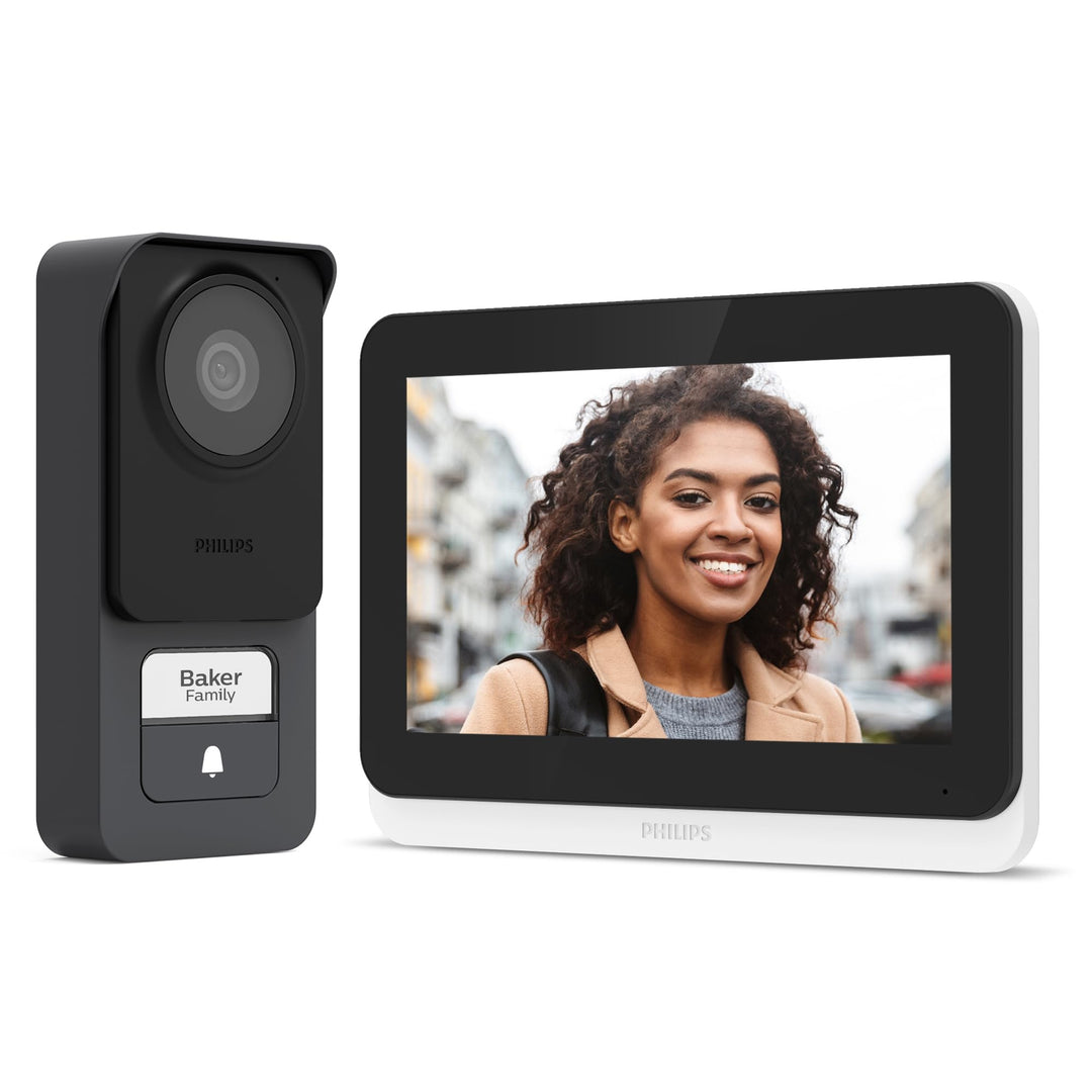 Philips WelcomeEye Connect 3 Video-Türsprechanlage WLAN Komplett-Set 1 Familienhaus
