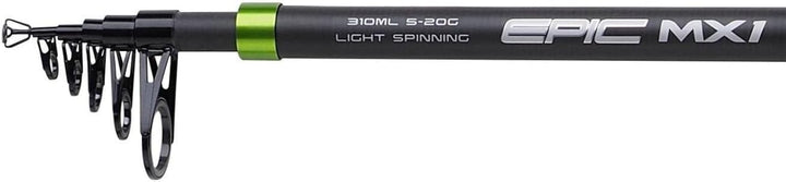Mitchell Epic MX1 Tele Spinnrute, leicht mit moderat-schneller Aktion, ideal für Barschangeln, Forel