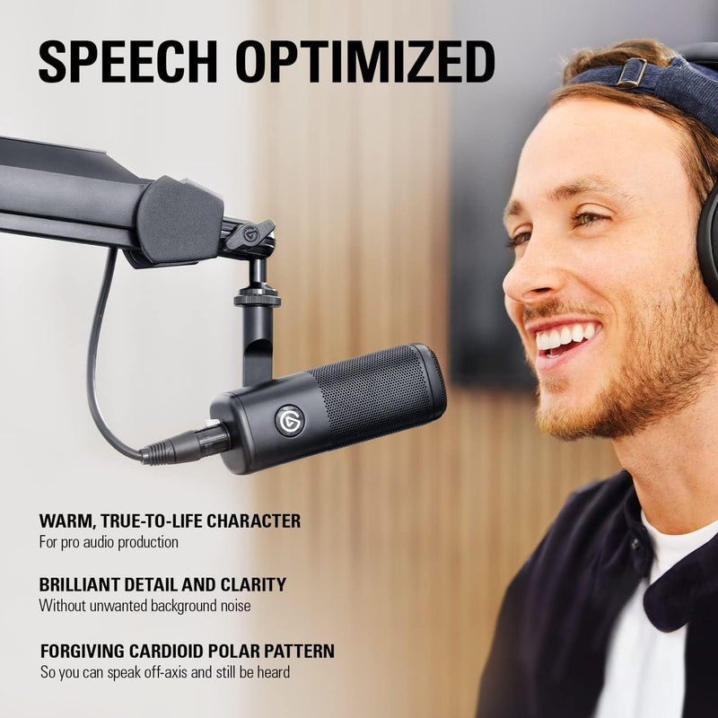 Elgato Wave DX – Dynamisches XLR-Mikro & Wave Mic Arm - Premium Streaming Boom Arm mit Kabelkanälen
