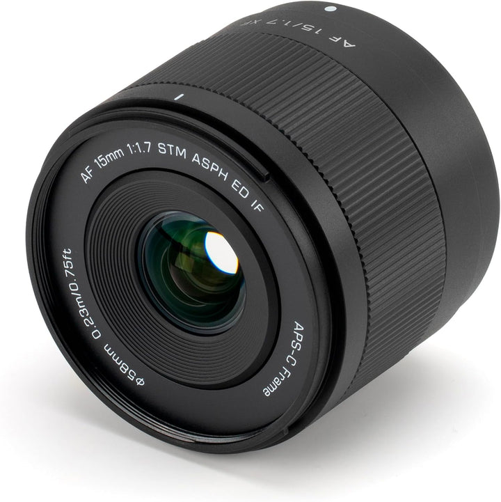 VILTROX 15 mm F1.7 XF Objektiv für Fuji, AF 15 mm f/1.7 Ultra-Weitwinkel-Autofokus APS-C XF Objektiv
