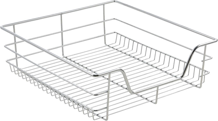[en.casa] Teleskopschublade 2er Set 50cm Schrankbreite Küchenschublade inkl. Schienen Einbauschublad