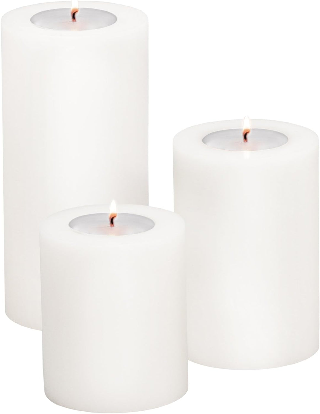 EDZARD Teelichthalter Teelichtkerze Dauerkerze Cornelius, Höhe 21 cm, Durchmesser 10 cm, geeignet fü