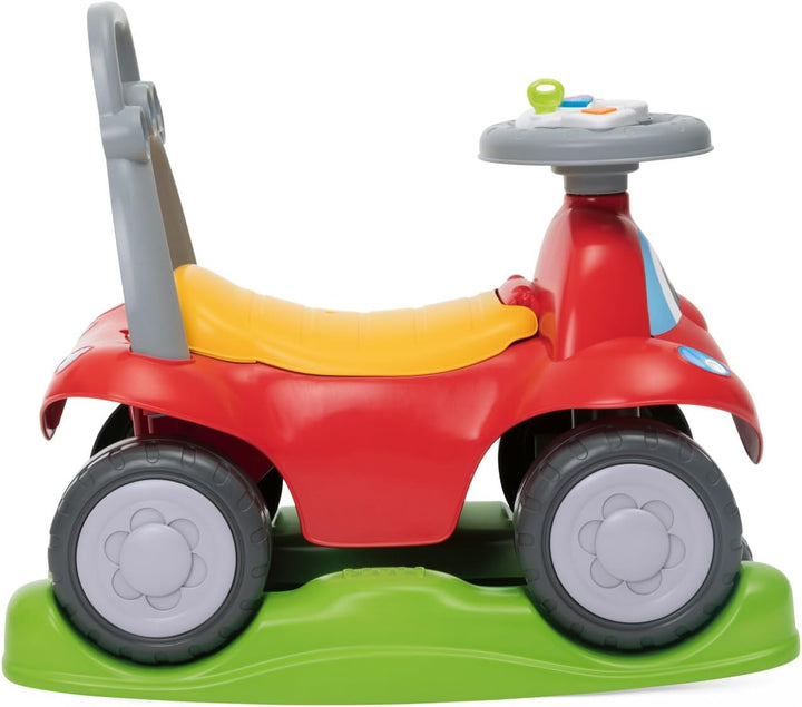 Chicco Ride-Along Billy Quattro, Mitfahrendes Kinderauto, 4in1 Spielmodi, Schaukelfunktion, erste Sc