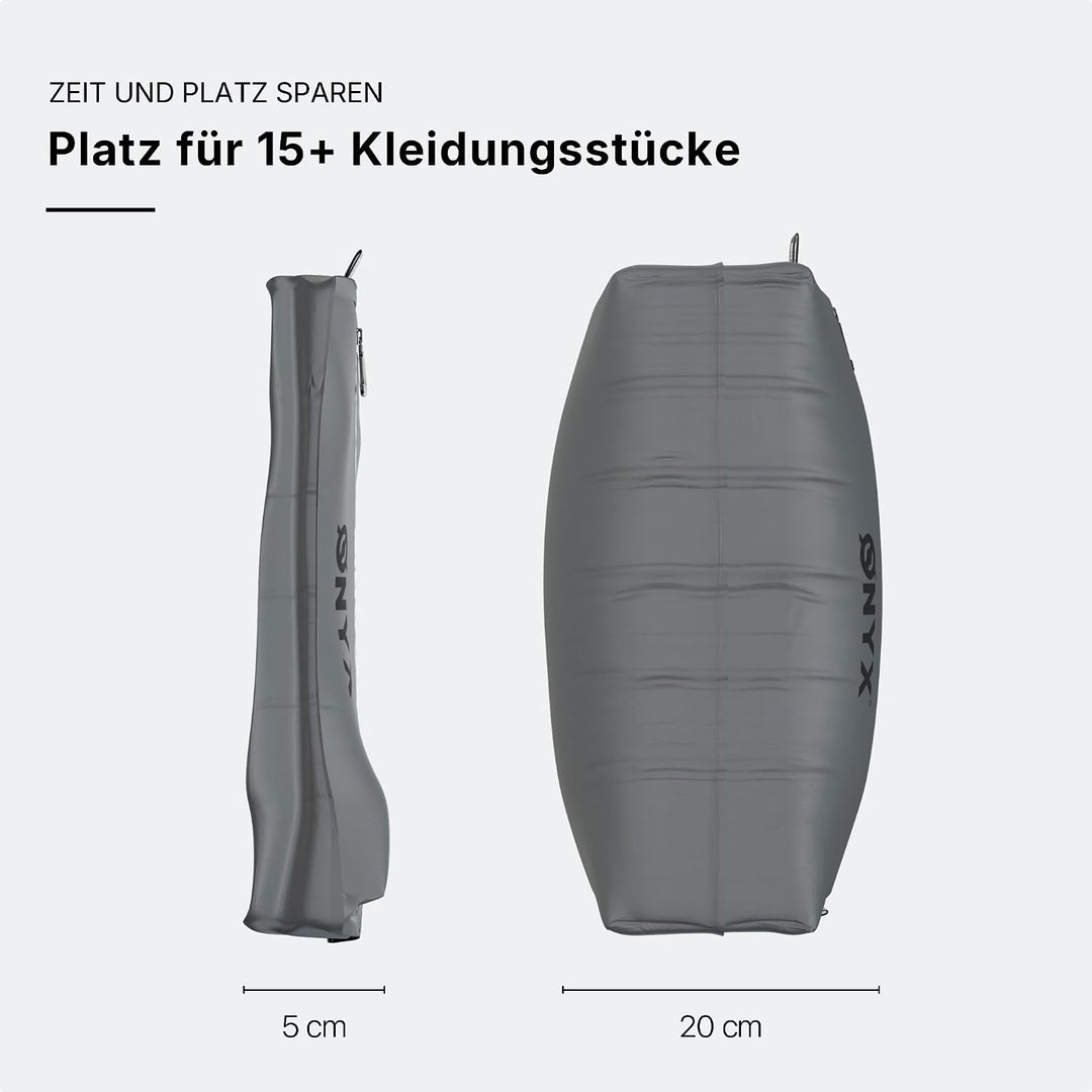 ONYX Aircube™ Vakuum Packing Cubes 2er Set – Inkl. kabelloser Vakuumpumpe – Platzsparender Koffer Or