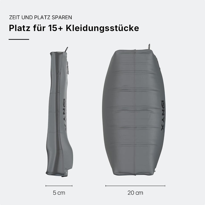 ONYX Aircube™ Vakuum Packing Cubes 2er Set – Inkl. kabelloser Vakuumpumpe – Platzsparender Koffer Or