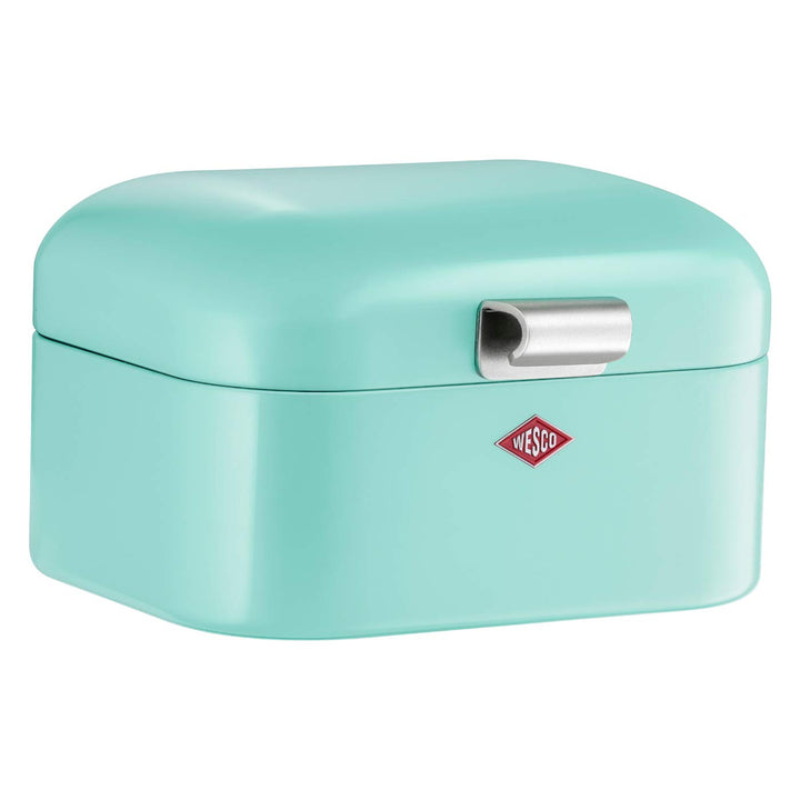 Wesco 235 001 Mini Grandy Brotkasten 17 x 18 x 12cm (L/B/H) Mint, Edelstahl, Mint