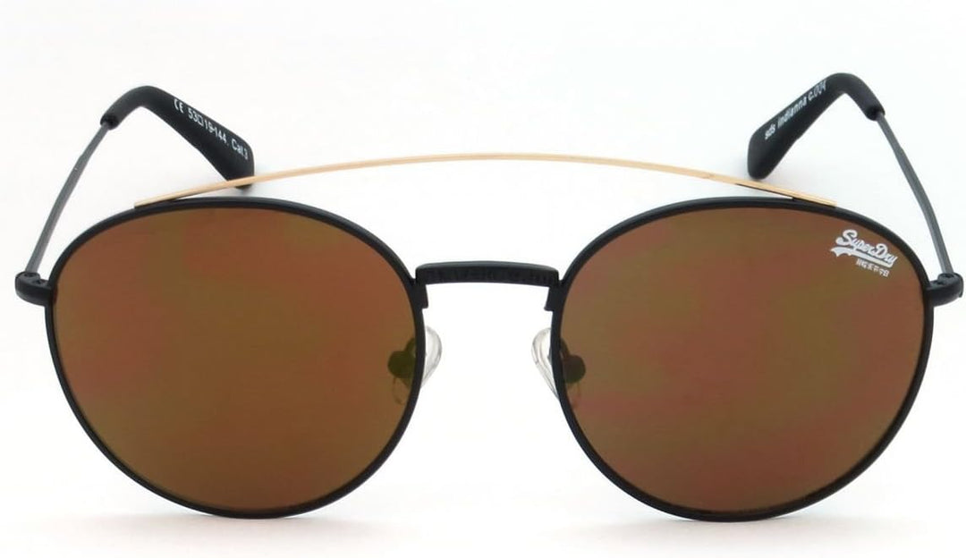 Superdry SDS Indianna 4 Lesebrille Grösse 53-19 / schwarz/gold / 0 Dioptrien