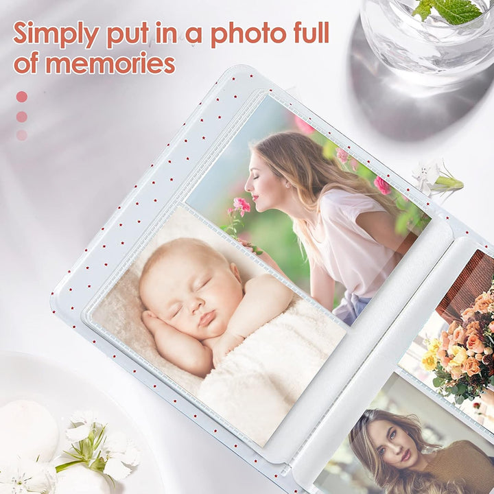 Fotoalbum mit 64 Taschen für Fujifilm Instax Mini 7s, 8, 8+, 9, 25, 50s, 70, 90, 5 x 7,6 cm, Fotobuc