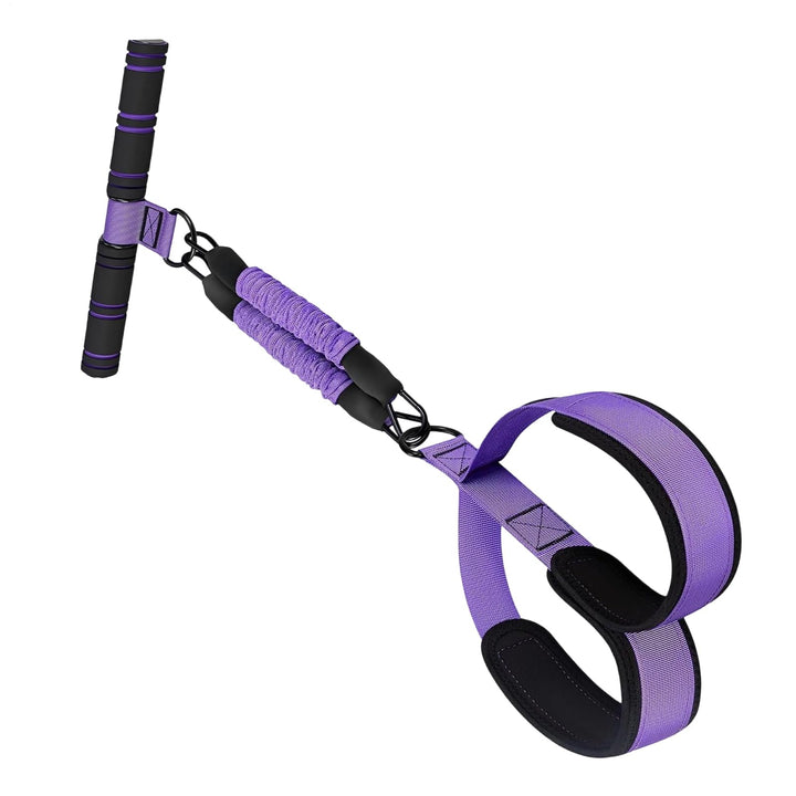 Elastic Pedal Puller - Yoga Leg Trainer with Comfortable Handle, Multi-Functional Exercise Tool for