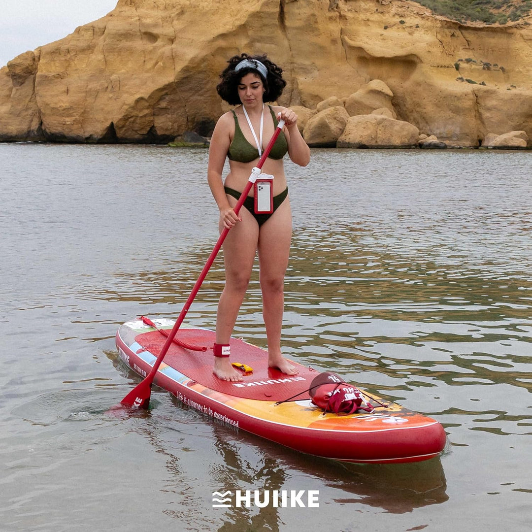 HUIIKE Stand Up Paddling Board mit Zubehör, Paddel, Finnen, Pumpe. Paddle Sup Board Aufblasbar Hohe