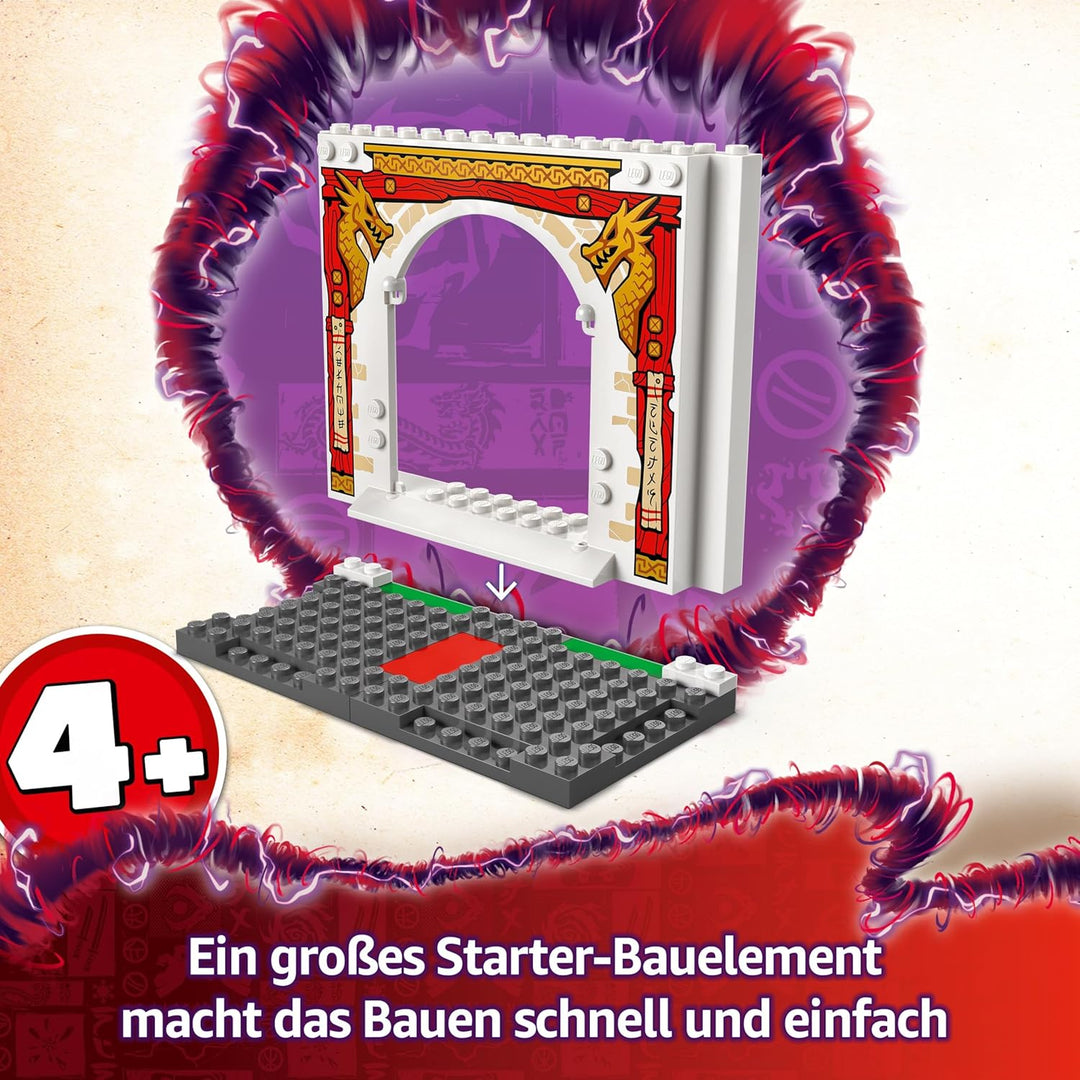 LEGO NINJAGO Spinjitzu-Tempel der Ninja - Spielset mit 4 Minifiguren und 1 Drachen Figur - Bauset -