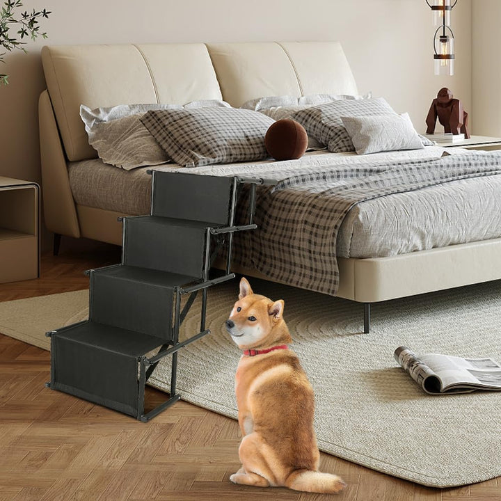 OHMG Hundetreppe Auto,Hunderampe Auto klappbar,Einstiegshilfe Hund Auto,Rampe Hund,Treppen/Stufen Fü