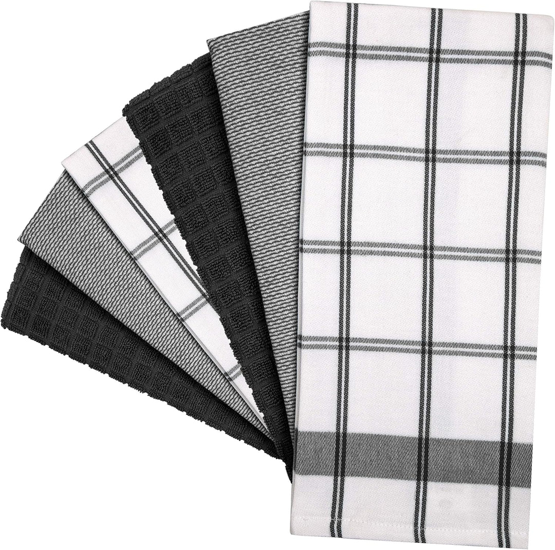 Bumble Küchenhandtücher - Geschirrhandtücher Handtücher Baumwolle – 6er Pack – XL Grösse 50 x 70 cm