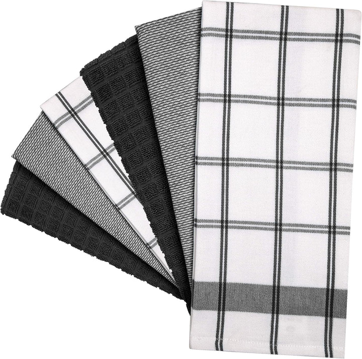 Bumble Küchenhandtücher - Geschirrhandtücher Handtücher Baumwolle – 6er Pack – XL Grösse 50 x 70 cm