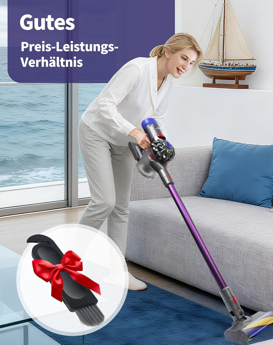 Verlängerungsrohr für Dyson V11 V15 V10 V8 V7 Rohr kompaibel mit 967477-01 bis 09 Saugrohr geeignet