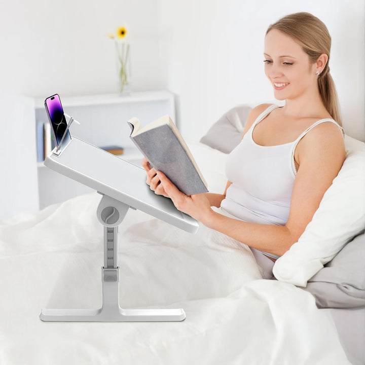 Huracan Laptop Tisch Betttablett Klappbar, Tragbares Laptoptisch für Bett, Lapdesk mit 5-Höhenverste