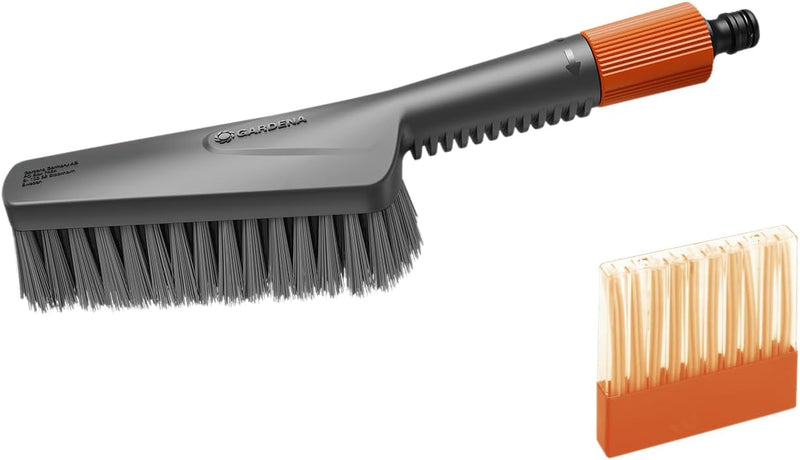 Gardena Cleansystem Wasch-Set mit Handbürste S soft: Reinigungsbürste für empfindliche Flächen und e