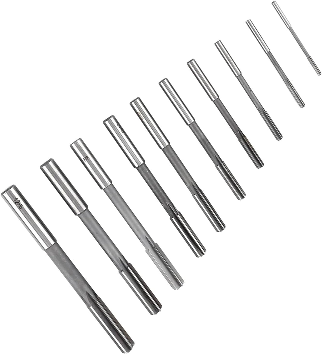 10 stücke Maschinenreibahle HSS Zylinderschaft Chucking Reibahlen Fräser Werkzeug-set, 3/4/5/6/7/8/9