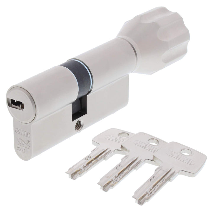 ToniTec Set aus ABUS Profilzylinder als Knaufzylinder EC550 Nachfertigung nach Code inkl. 3 Schlüsse