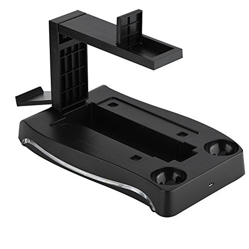 Zerone Controller Ladestation für PS4 Docking Station 4 in 1 Ständer mit 2 Gamepad Ständer für PS4 V