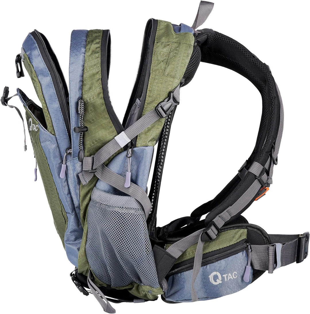 Q-Tac Wanderrucksack 26L, Rucksack Wandern, Outdoor, Sport, Daypack Fahrrad, Reisen, Klettern, Campi