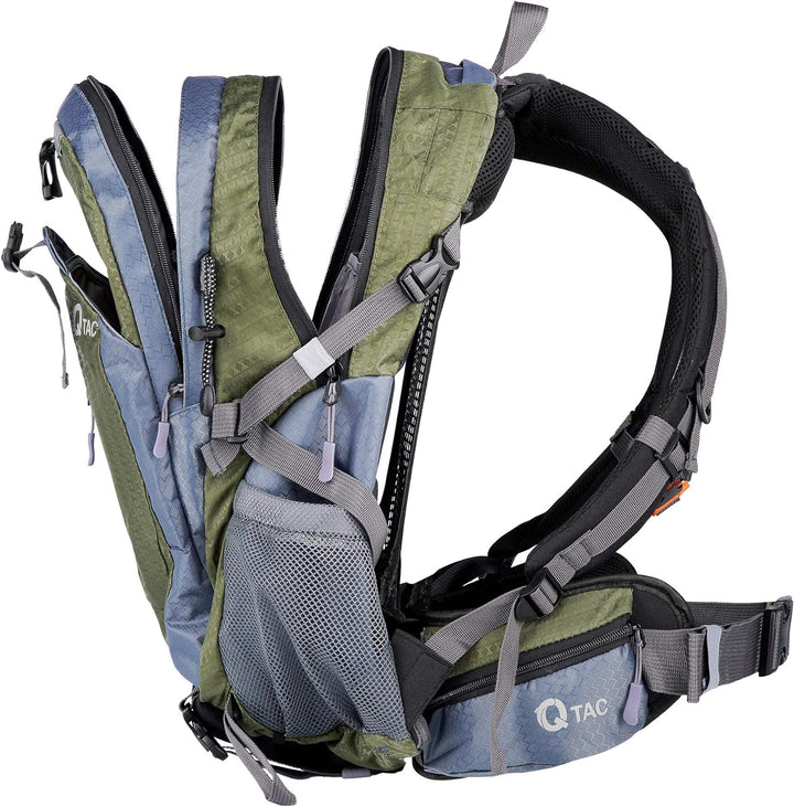 Q-Tac Wanderrucksack 26L, Rucksack Wandern, Outdoor, Sport, Daypack Fahrrad, Reisen, Klettern, Campi