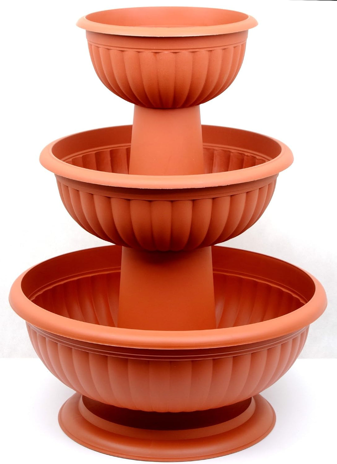 POKM Toolsmarket GmbH Blumensäule Blumenständer Pflanzschale Grace ?25cm bis 45cm Terracotta
