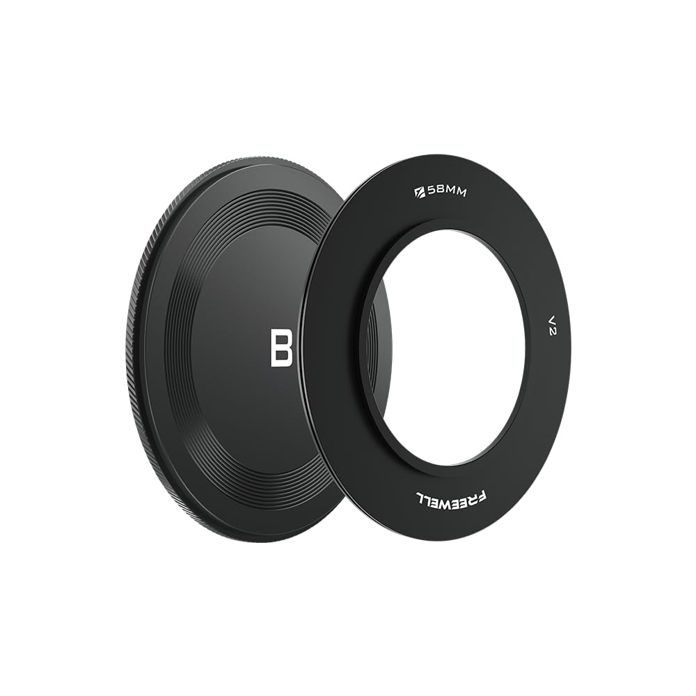 Freewell 58 mm Adapterring mit Rückkappe für V2-Serie, 58 mm