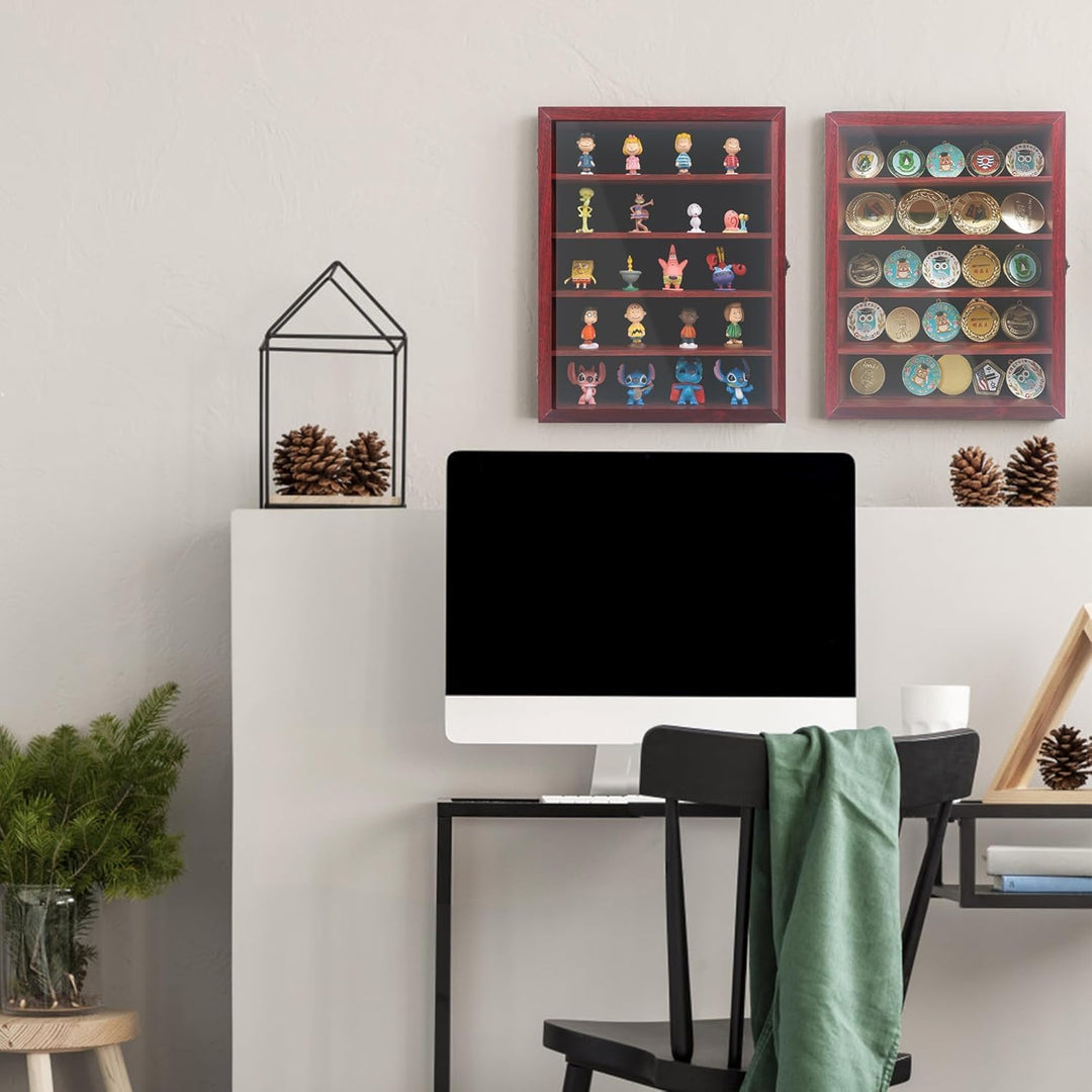GraduationMall 3D Bilderrahmen mit Abnehmbaren Regalen 28x35cm Tief Objektrahmen zum Befüllen für Mi