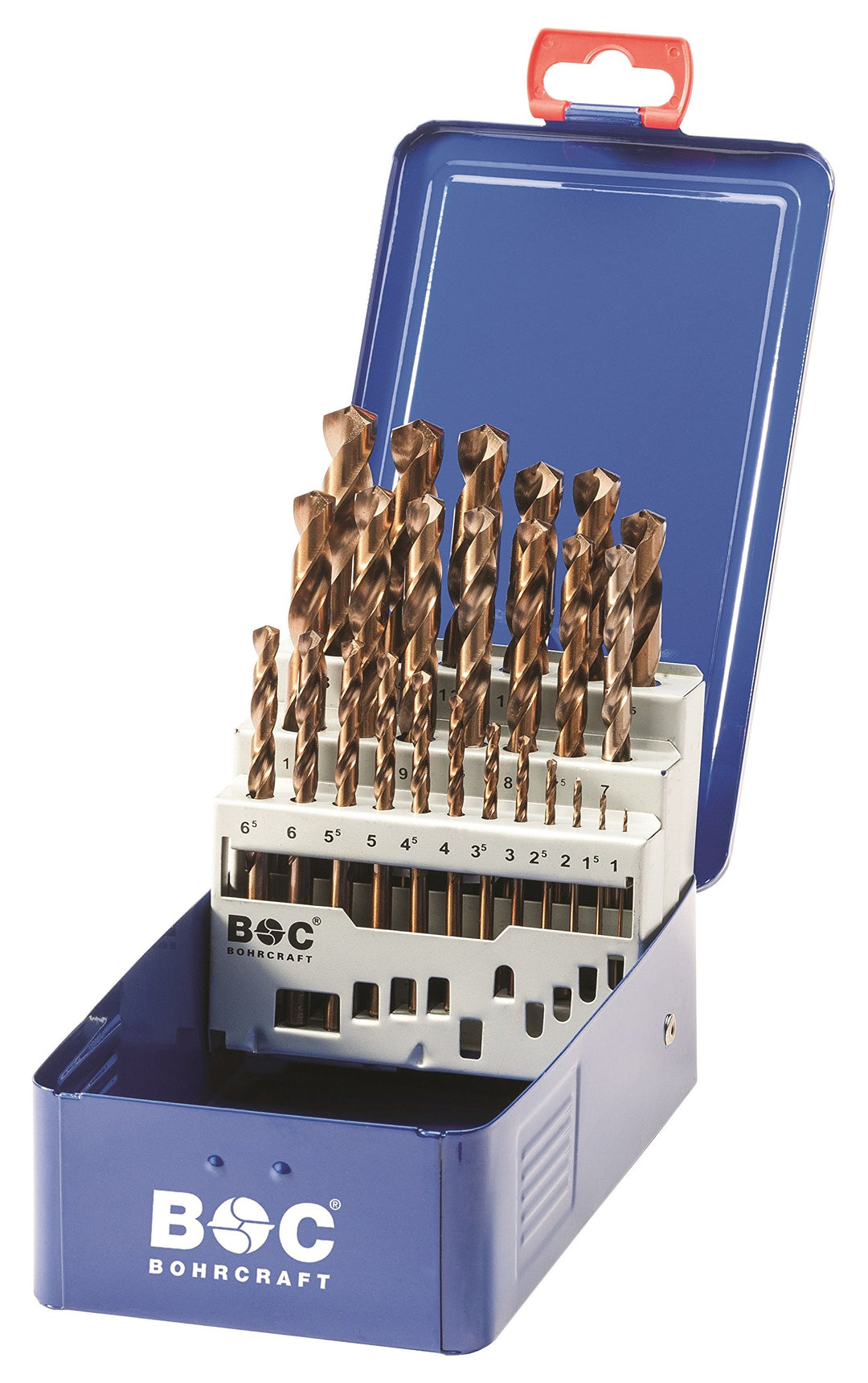 Bohrcraft 11401310025 Kassette DIN338RN HSS Co5 Bohrer ø 1.0-13.0 mm 25-teilig, Durchmesser Durchmes