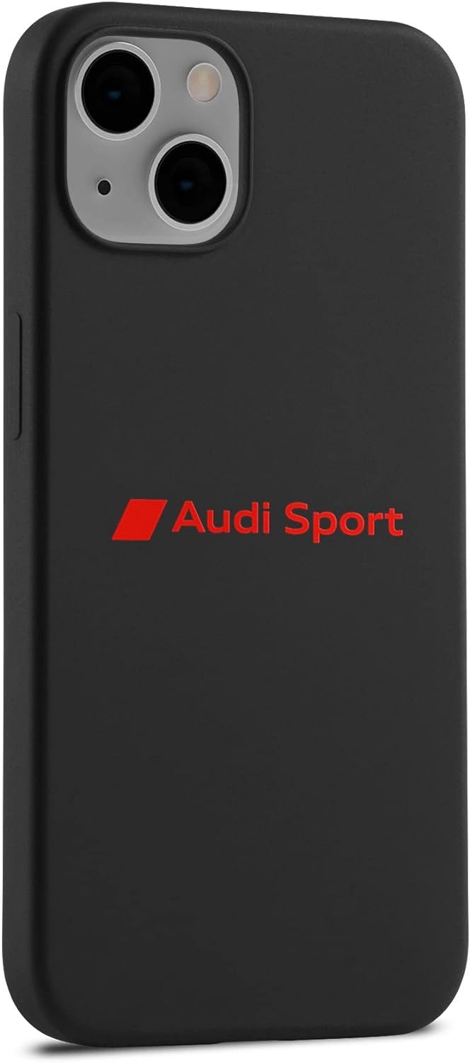 Audi 3222200200 Smartphone Case Cover Hülle Handy Schutzhülle,Silikon, schwarz, mit Audi Sport Logo
