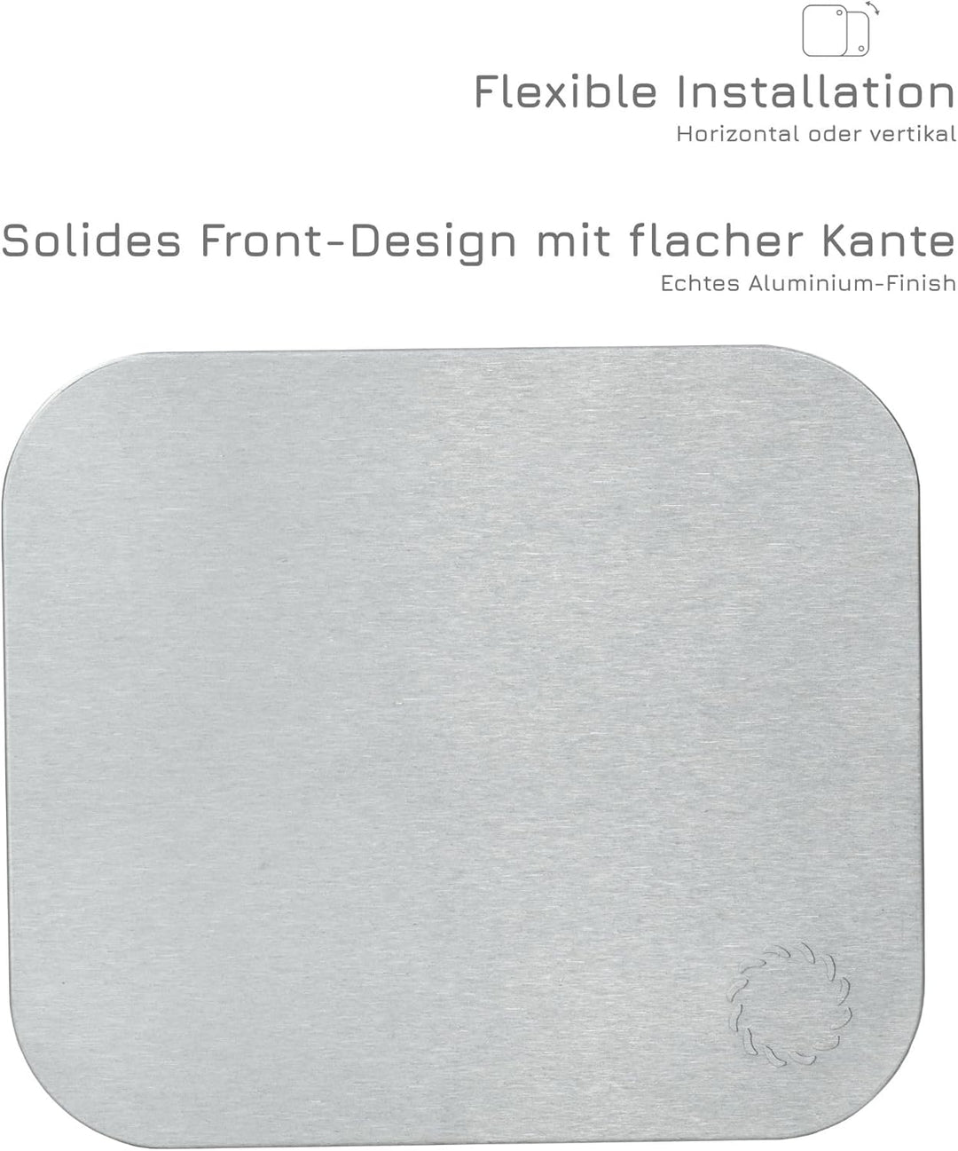 Turbionaire TREND 100 SA Absaugung, Belüftung für Bad, Küche, Wand/Decke, Aluminium Frontplatte matt