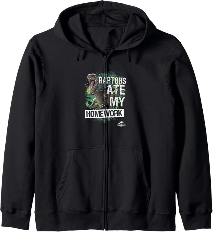 Jurassic World Velociraptor Ate My Homework Kapuzenjacke