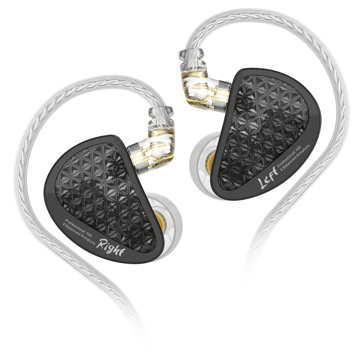 Yinyoo KZ AS16 PRO In-Ear-Kopfhörer, 8 ausgewogene Armature Drivers Stage Studio HiFi IEM in Ear Mon