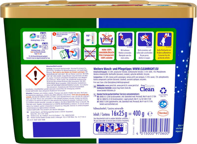 Persil Tiefenrein 4in1 DISCS 64 WL (4 x 16 Waschladungen), Universal Waschmittel mit Tiefenrein Tech