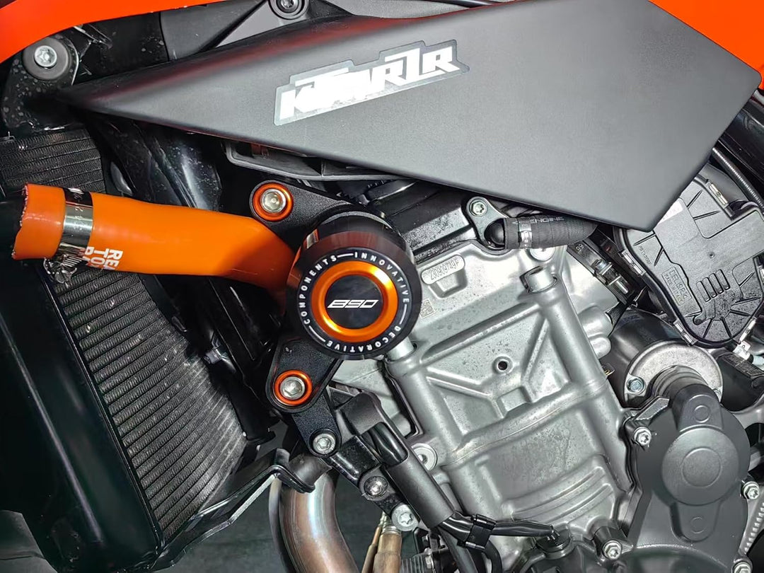 Modeer Motorrad Sturzpads Kompatibel mit DUKE 790/890 Duke/R 2018-2025 Rahmen Slider Sturzschutz duk