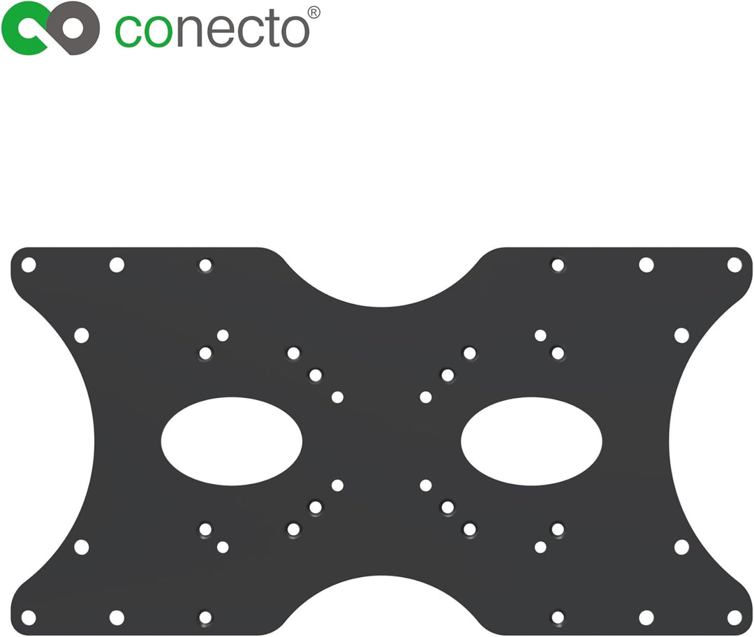 conecto VESA-Adapter, Adapter-Platte, universal geeignet, VESA 50x50 bis 400x200, 1-teilig, schwarz,