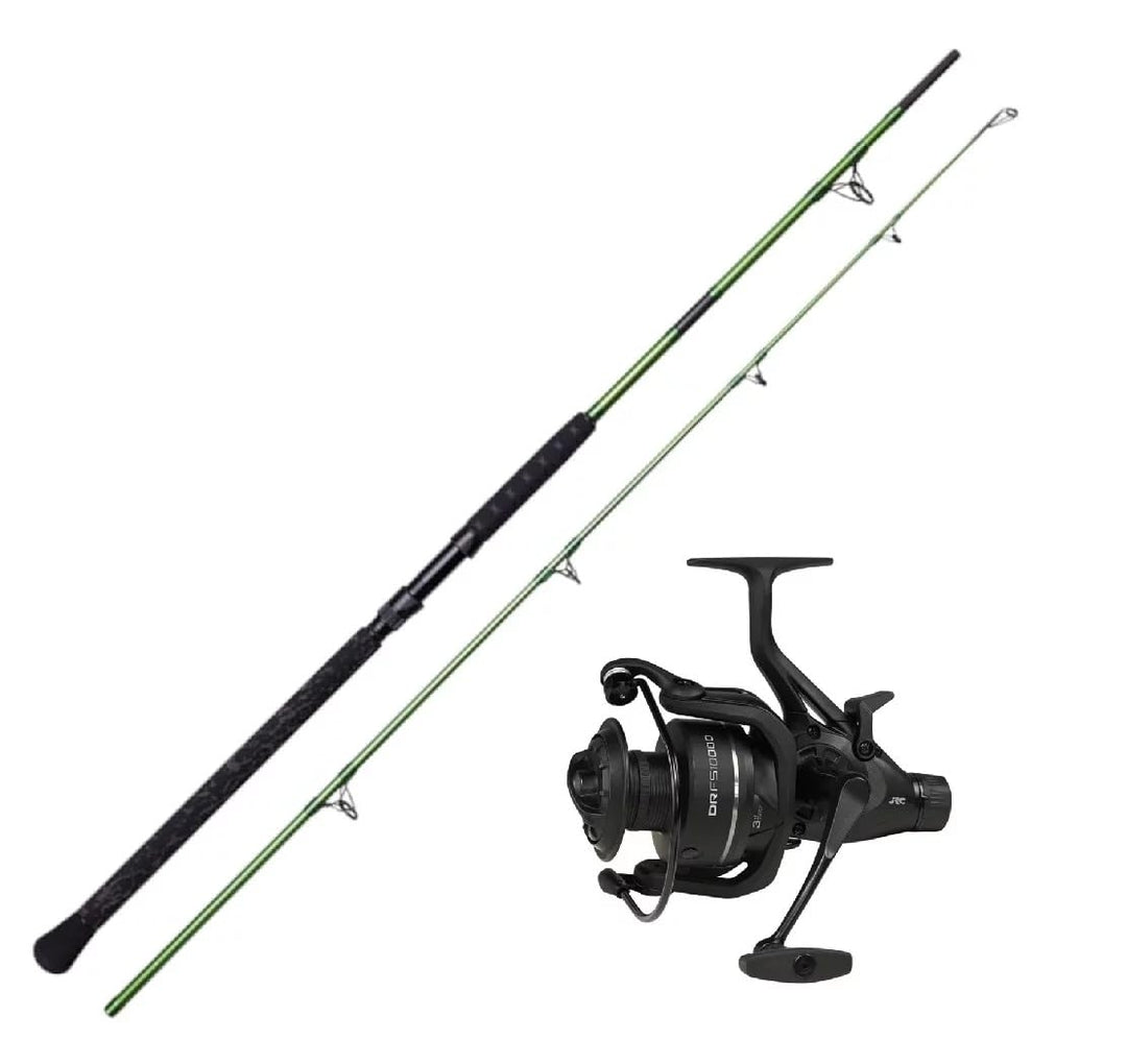 Wallercombo Green Heavy Duty 3,00m / 200-400g + DR 10000 FS Freilaufrolle