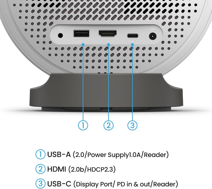 BenQ GV50 1080p Laser Tragbarer Deckenprojektor mit Stativfuss, Drehbare Winkelprojektion, 500 ANSI
