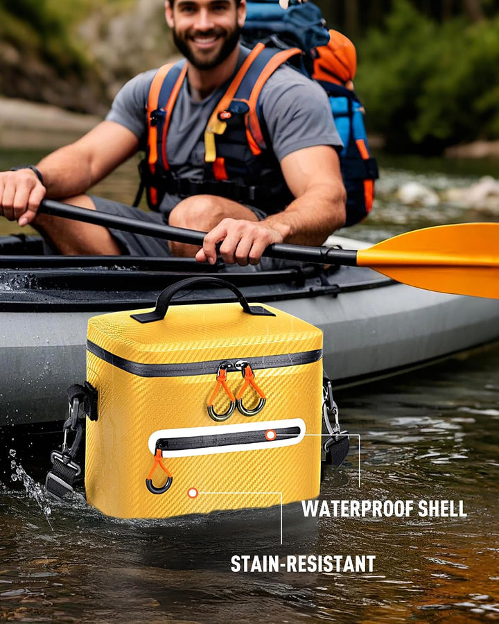 Lekesky 12/20L Verstärkter Isolierter Kühltasche – Tragbarer Kühltasche, Wasserdichter & Undichtheit