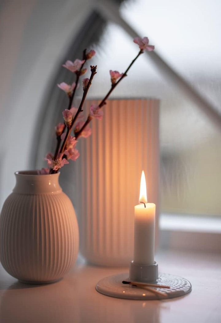 Lyngby Porcelæn Vase H25 cm Lyngby Designklassiker Zeitloses Design, Weiss H25 cm Weiss, H25 cm Weis