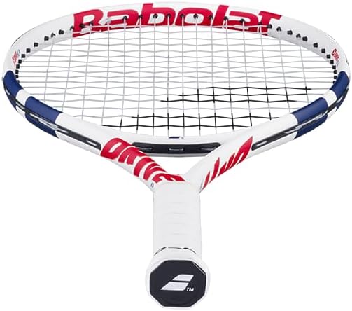 Babolat, Tennisschläger Modell Drive Junior, Einheitsgrösse, Weiss/Blau, Leicht, Griff für kleine Hä