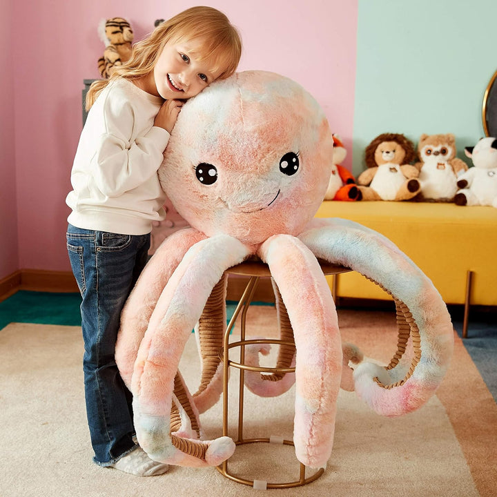 IKASA Gross Krake Octopus Stofftier Riesenkrake Plüschtiere für Kinder,75cm Gross Kuscheltier Plüsch