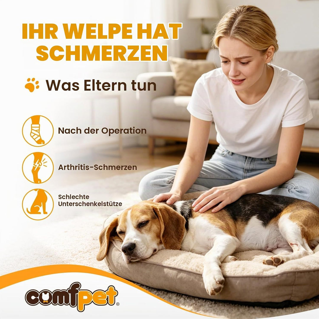 Hundehalsbandage für hintere Sprunggelenk, Hund Bein Unterstützung Wrap mit Metall-Streifen, Hinterb