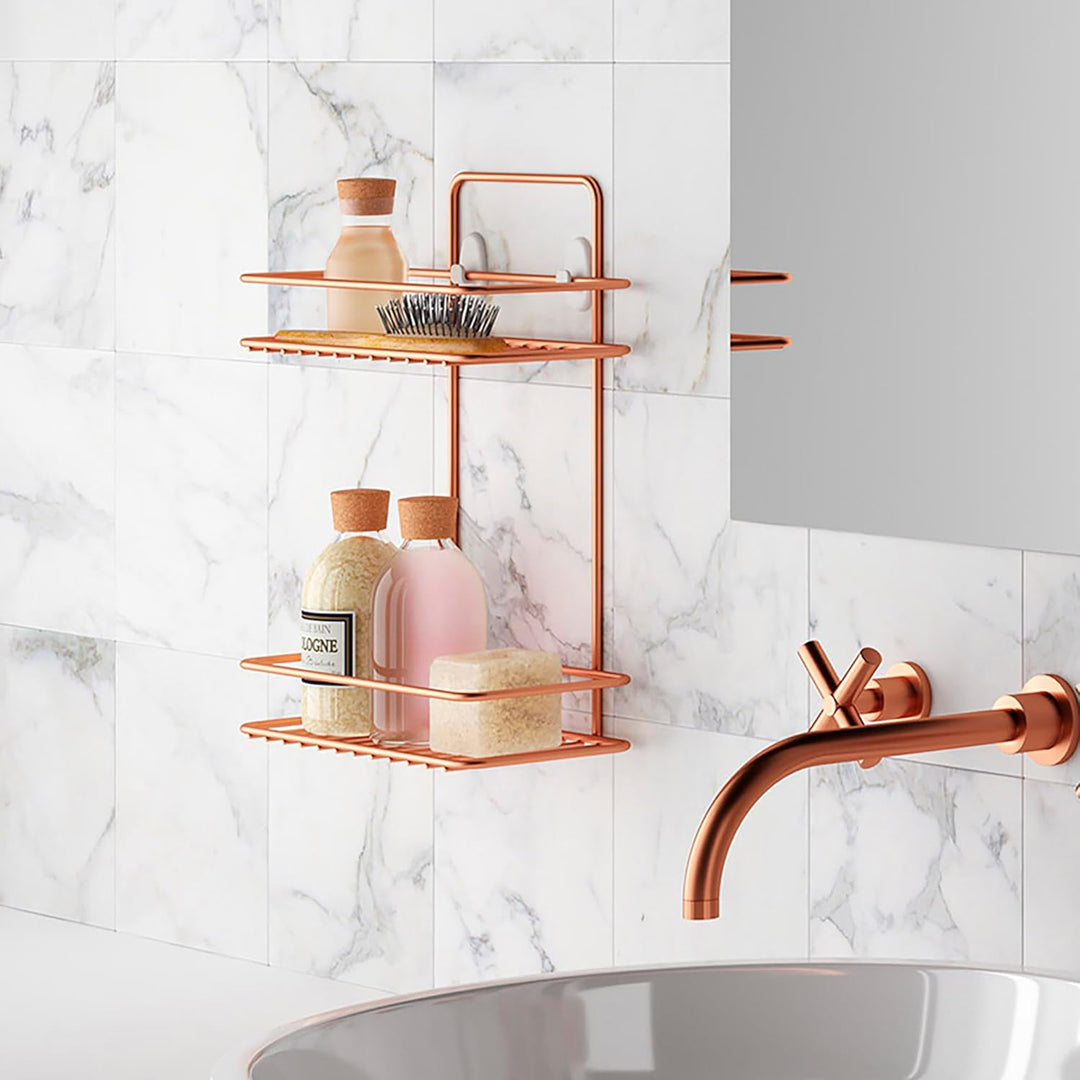 METALTEX ESTANTE 2 Alturas Reflex Copper Regal mit 2 Ebenen Kupfer, Regal mit 2 Ebenen Kupfer