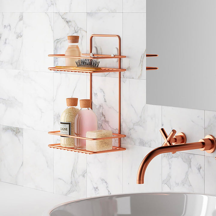 METALTEX ESTANTE 2 Alturas Reflex Copper Regal mit 2 Ebenen Kupfer, Regal mit 2 Ebenen Kupfer